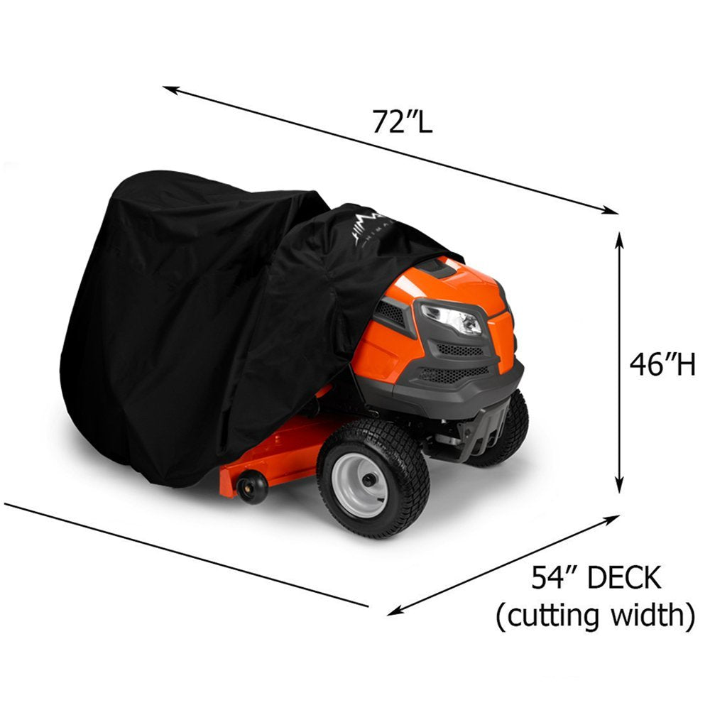 Himal Outdoors Lawn Mower Cover -Tractor Cover Fits Decks up to 54" Storage Cover Heavy Duty 420D Polyester Oxford, - UK GEMS