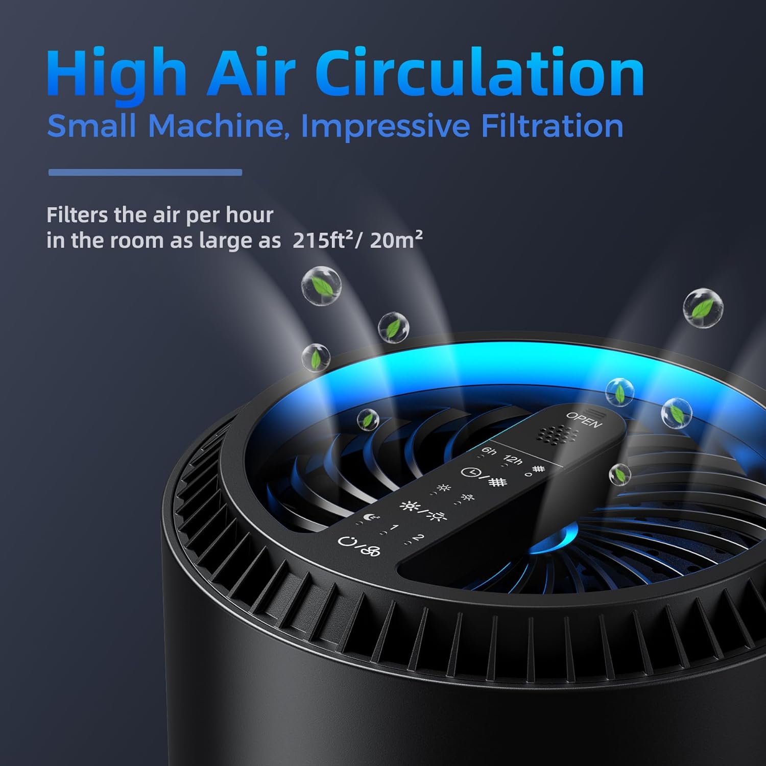 AROEVE Air Purifiers for Home, Air Purifier Air Cleaner For Smoke Pollen Dander Hair Smell Portable Air Purifier - UK GEMS
